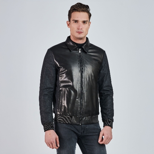 Picture of Giovane Gentile Leather Coat