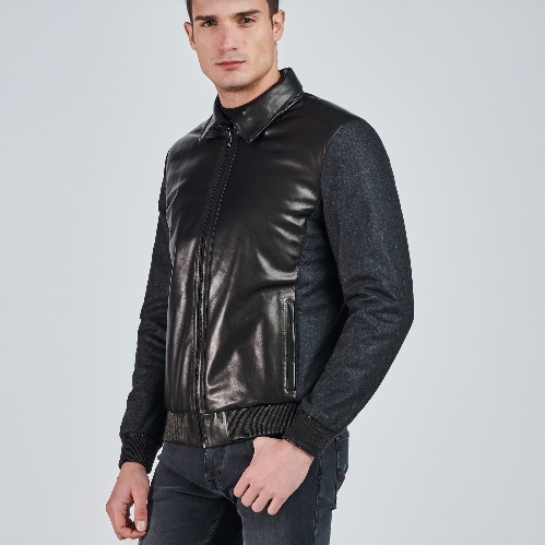 Picture of Giovane Gentile Leather Coat