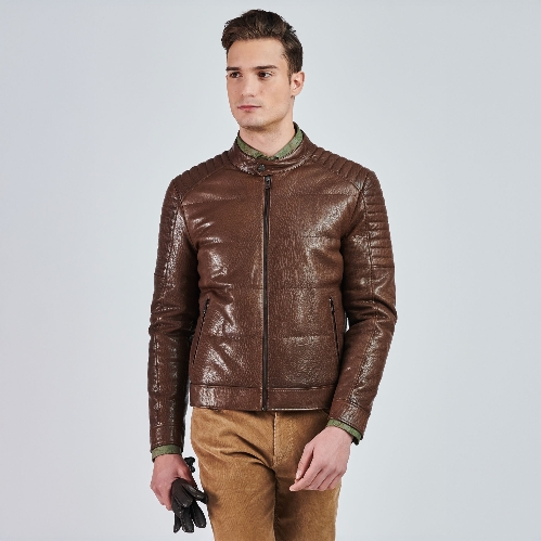Picture of Giovane Gentile Leather Coat