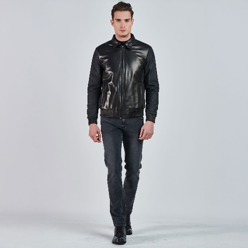 Picture of Giovane Gentile Leather Coat