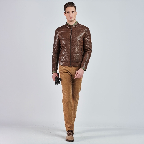 Picture of Giovane Gentile Leather Coat