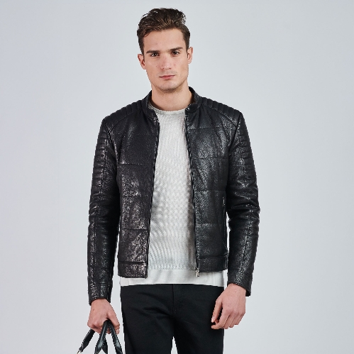 Picture of Giovane Gentile Leather Coat