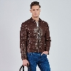 Picture of Giovane Gentile Leather Coat