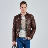 Picture of Giovane Gentile Leather Coat